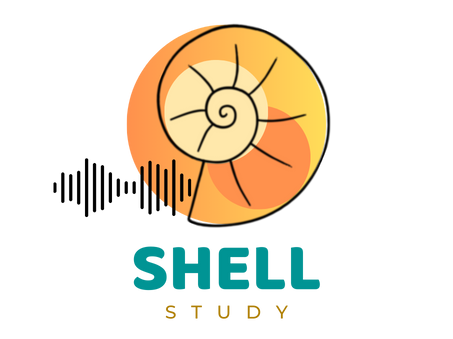 A graphic of a yellow and orange shell with the words "SHELL STUDY" underneath it.
